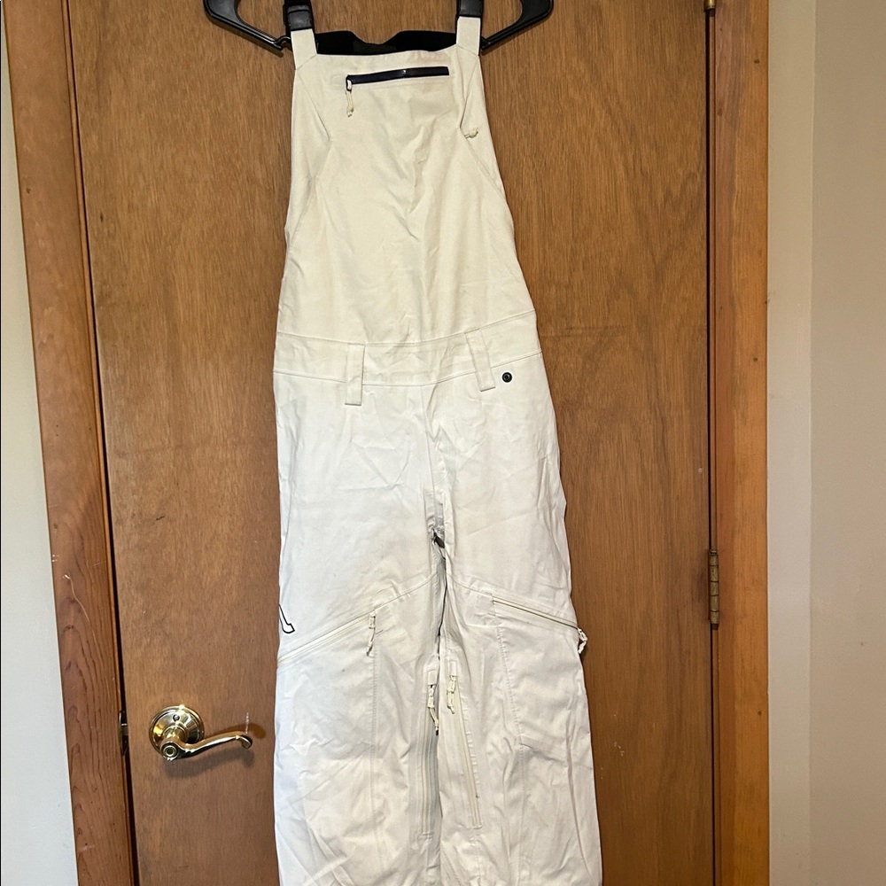 Flylow Foxy White Snow Bib Overalls